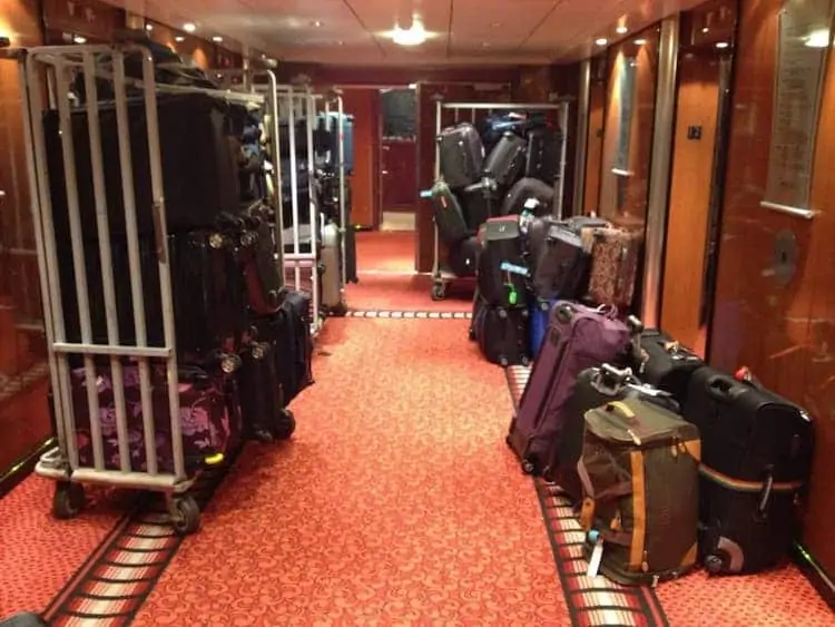 5 Embarkation Day Bag Ideas That Can Make Or Break a Cruise 19 Luggage in Hall - Embarkation Day Bag